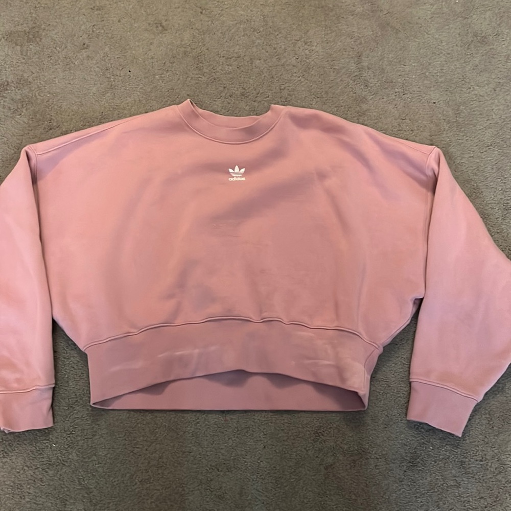 adidas pink crop top